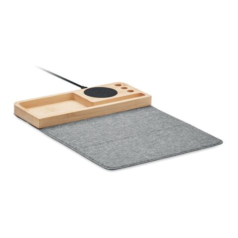 Induktiver Organizer 15W holzfarben | ohne Werbeanbringung | Nicht verfügbar | Nicht verfügbar