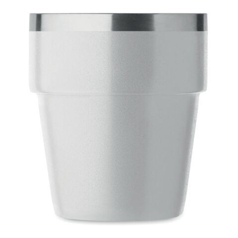 Doppelwandiger Trinkbecher 250 ml weiß | ohne Werbeanbringung | Nicht verfügbar | Nicht verfügbar | Nicht verfügbar