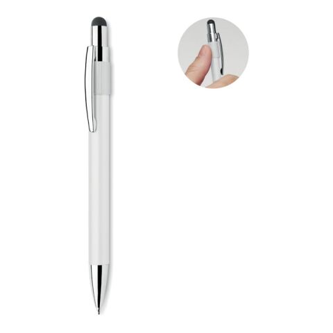 Druckkugelschreiber mit Stylus transparent