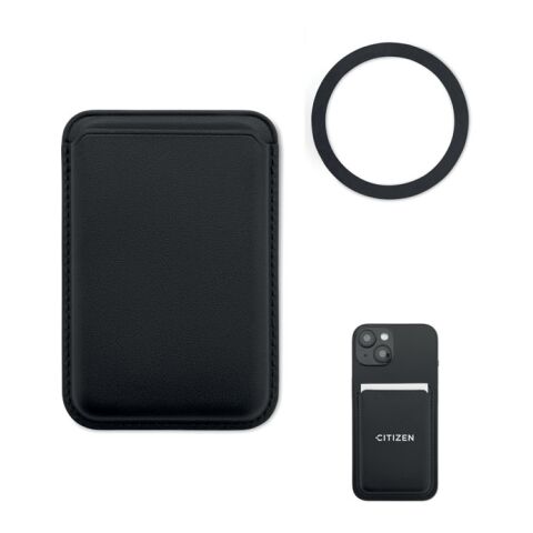 Kreditkartenhalter magnetisch schwarz | ohne Werbeanbringung | Nicht verfügbar | Nicht verfügbar