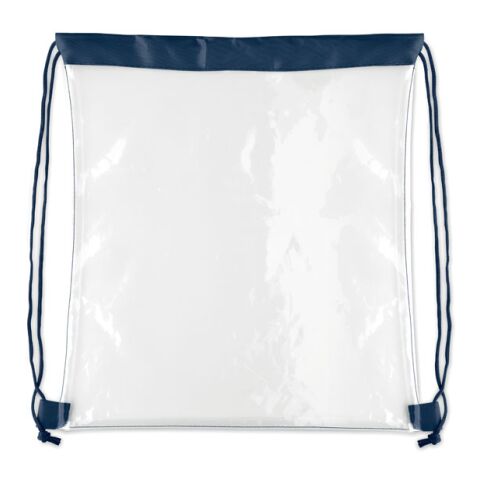 Transparenter Kordelzugbeutel marineblau | ohne Werbeanbringung | Nicht verfügbar | Nicht verfügbar