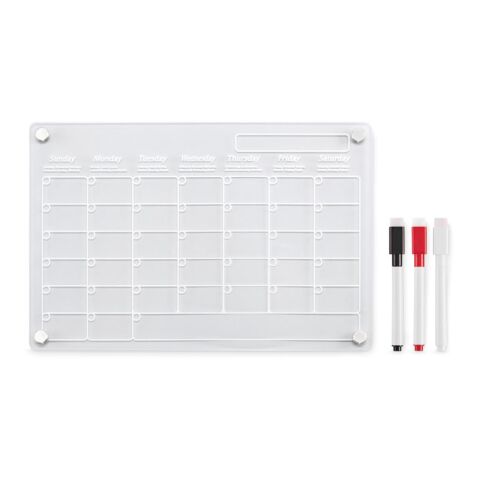 Magnetischer Monatsplaner transparent | ohne Werbeanbringung | Nicht verfügbar | Nicht verfügbar | Nicht verfügbar