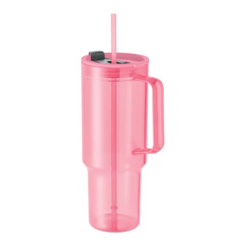 Trinkbecher RPET 1200ml transparent pink | ohne Werbeanbringung | Nicht verfügbar | Nicht verfügbar