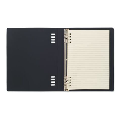 DIN A5 PU-Notizbuch schwarz