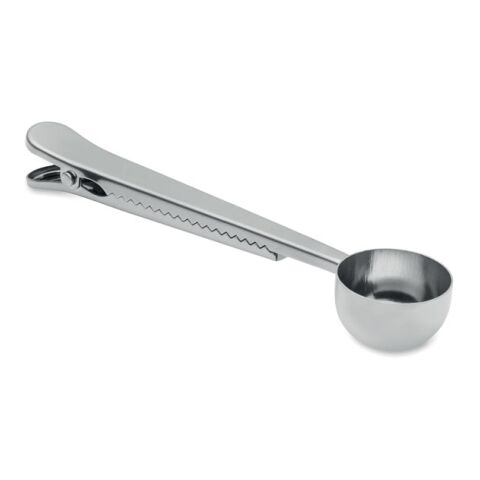 Dosierlöffel mit Klemme silber