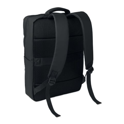 15" PU RPET Laptop-Rucksack schwarz