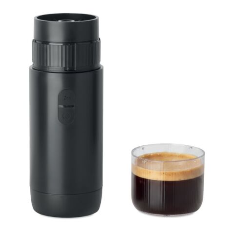 Tragbare Kaffeemaschine schwarz