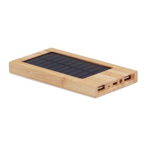 Solar-Powerbank 4000 mAh aus Bambus holzfarben | ohne Werbeanbringung | Nicht verfügbar | Nicht verfügbar | Nicht verfügbar