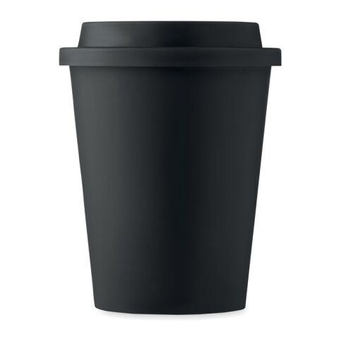 Doppelwandiger Becher PP 300ml schwarz | ohne Werbeanbringung | Nicht verfügbar | Nicht verfügbar