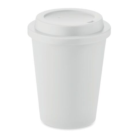 Doppelwandiger Becher PP 300ml weiß | ohne Werbeanbringung | Nicht verfügbar | Nicht verfügbar