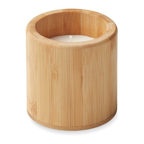 Kerze mit Halter 160 g holzfarben | ohne Werbeanbringung | Nicht verfügbar | Nicht verfügbar | Nicht verfügbar