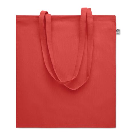 Einkaufstasche aus Biobaumwolle rot | ohne Werbeanbringung | Nicht verfügbar | Nicht verfügbar | Nicht verfügbar