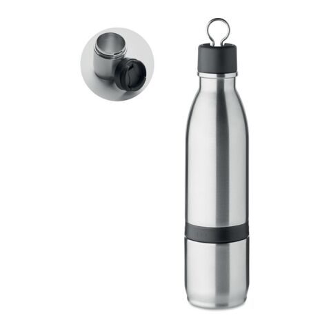 2in1 Isolierflasche 500ml mattsilber | ohne Werbeanbringung | Nicht verfügbar | Nicht verfügbar | Nicht verfügbar