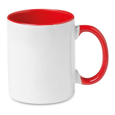 Kaffeebecher mit farbiger Innenseite 300 ml rot | ohne Werbeanbringung | Nicht verfügbar | Nicht verfügbar