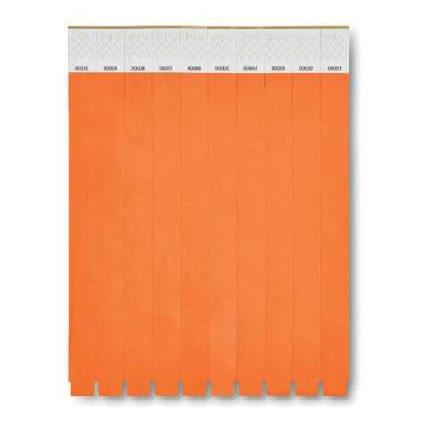 Tyvek® Event Armband orange | ohne Werbeanbringung | Nicht verfügbar | Nicht verfügbar