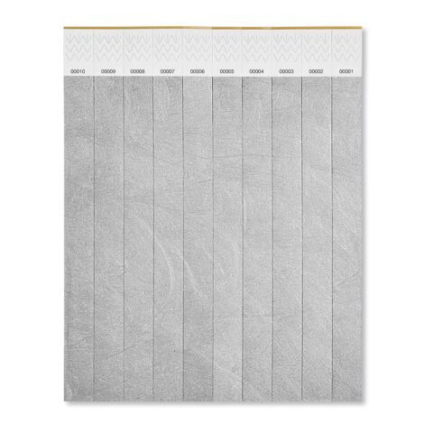 Tyvek® Event Armband silber | ohne Werbeanbringung | Nicht verfügbar | Nicht verfügbar