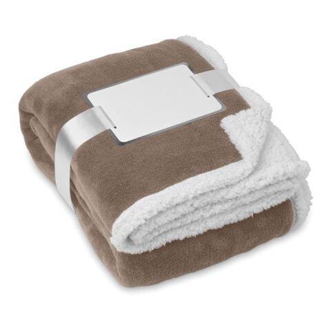 Coral Fleece-Decke khaki | ohne Werbeanbringung | Nicht verfügbar | Nicht verfügbar | Nicht verfügbar