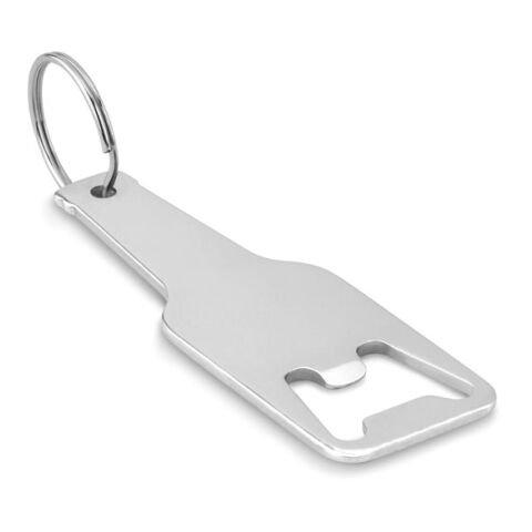 Schlüsselring mit Kapselheber Flaschenform silber | ohne Werbeanbringung | Nicht verfügbar | Nicht verfügbar