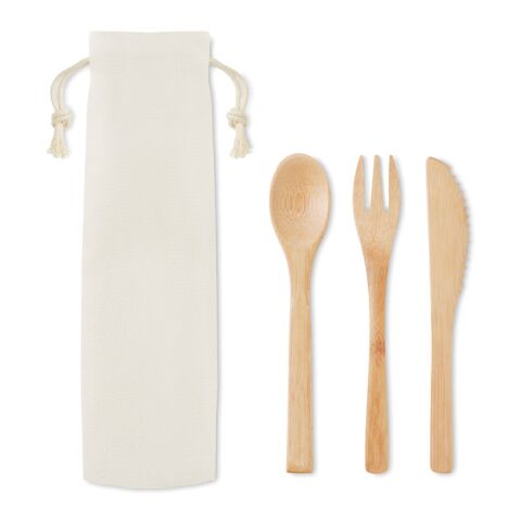 Besteck-Set Bambus 3-teilig beige | ohne Werbeanbringung | Nicht verfügbar | Nicht verfügbar | Nicht verfügbar
