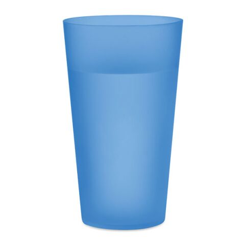 Festivalbecher "Large" aus Plastik, 500ml transparent blau | ohne Werbeanbringung | Nicht verfügbar | Nicht verfügbar
