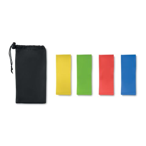 Fitnessbänder 4er Set schwarz | ohne Werbeanbringung | Nicht verfügbar | Nicht verfügbar | Nicht verfügbar