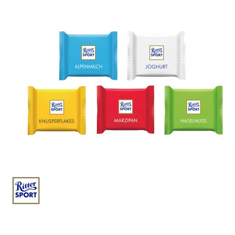 Ritter SPORT "Mini" mit Werbebanderole bunt