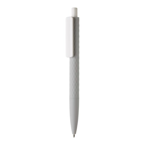 X3-Stift mit Smooth-Touch grau-weiß | ohne Werbeanbringung | Nicht verfügbar | Nicht verfügbar
