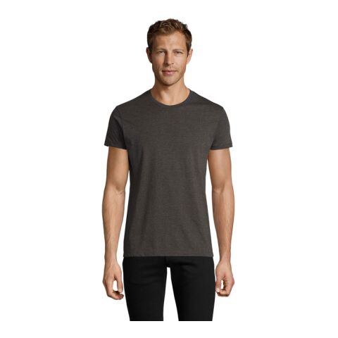 REGENT F HERRENT-SHIRT 150g koks melange | L | 1-farbiger Siebdruck | Rückseite | 280 mm x 420 mm | Nicht verfügbar