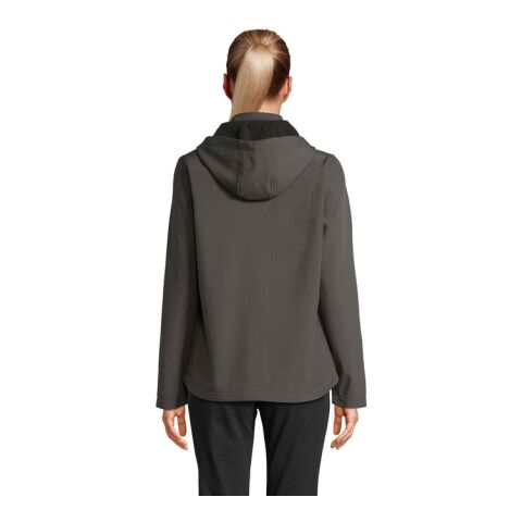 RACE WOMEN HOODED JACKET anthrazitgrau | L | ohne Werbeanbringung
