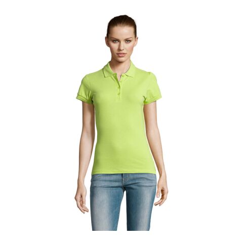 PASSION DAMEN POLO 170g apfelgrün | M | 1-farbiger Siebdruck | Vorderseite | 200 mm x 200 mm | Nicht verfügbar