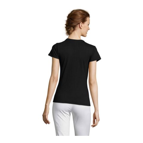 MISS DAMENT-SHIRT 150g tiefschwarz | S | ohne Werbeanbringung | Nicht verfügbar | Nicht verfügbar | Nicht verfügbar