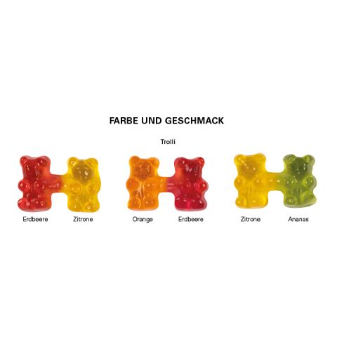 Team Gummibärchen weiß | ohne Werbeanbringung | Kompostierbare Folie