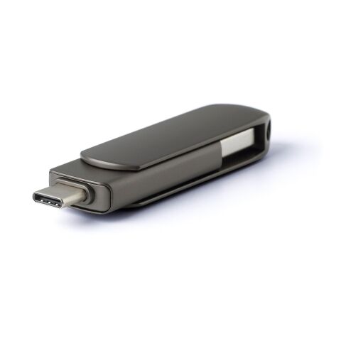 USB-Stick aus verzinkter Oberfläche Harlow grau | ohne Werbeanbringung | Nicht verfügbar | Nicht verfügbar