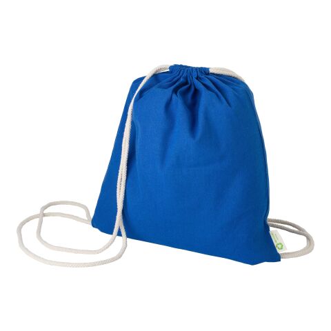 Kordelzugtasche aus recycelter Baumwolle Joy Blau | ohne Werbeanbringung | Nicht verfügbar | Nicht verfügbar