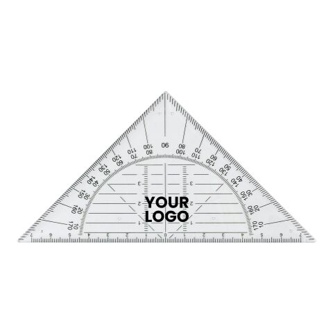 Geodreieck &#039;School&#039; aus Kunststoff Neutral | ohne Werbeanbringung | Nicht verfügbar | Nicht verfügbar