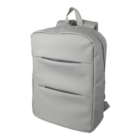 PU 15 Zoll Laptop-Rucksack Felicia Grau | ohne Werbeanbringung | Nicht verfügbar | Nicht verfügbar