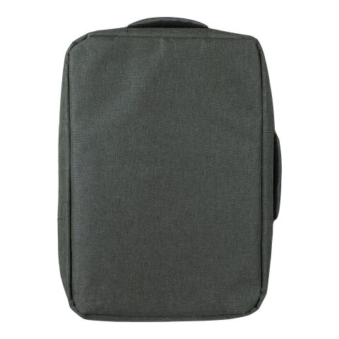 rPET (300D) Polyester Laptop-Rucksack Eulalia Grün | ohne Werbeanbringung | Nicht verfügbar | Nicht verfügbar