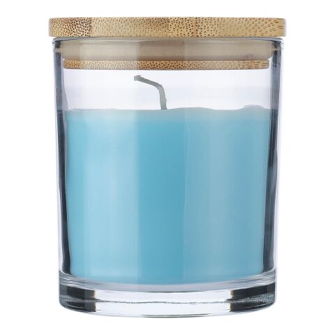 Glaskerze Riven Hellblau | ohne Werbeanbringung | Nicht verfügbar | Nicht verfügbar
