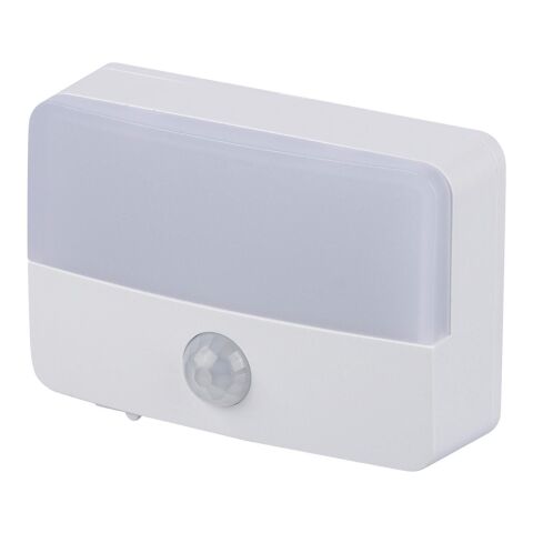 Recycelte wiederaufladbare ABS-Sensorleuchte Ari Weiß | ohne Werbeanbringung