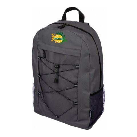 rPET-Polyester (600D) Abenteuerrucksack Jari Schwarz