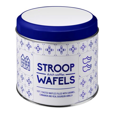 Metalldose für Stroopwafel 'Amsterdam' Silber