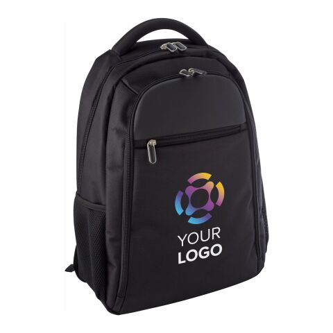 Laptop Rucksack 'Mondrian' aus Polyester Schwarz