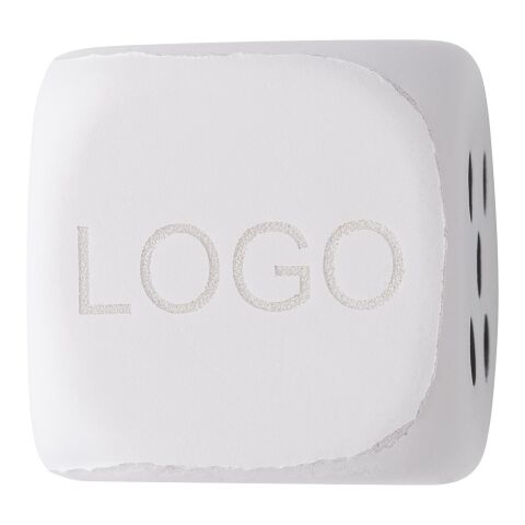 Anti-Stress Würfel &#039;Good luck&#039; Weiß | ohne Werbeanbringung | Nicht verfügbar | Nicht verfügbar