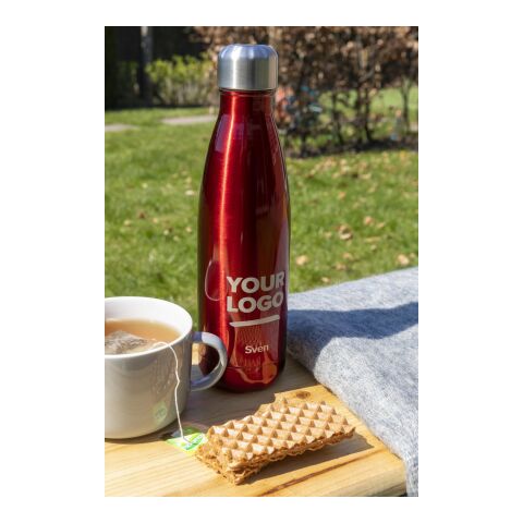 Doppelwandige Trinkflasche Bali 500ml aus Edelstahl Blau | ohne Werbeanbringung | Nicht verfügbar | Nicht verfügbar