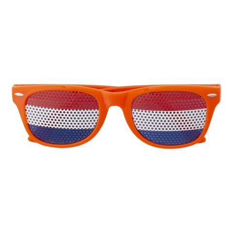Fan Sonnenbrille aus Plexiglas Rot/Weiß | ohne Werbeanbringung | Nicht verfügbar | Nicht verfügbar