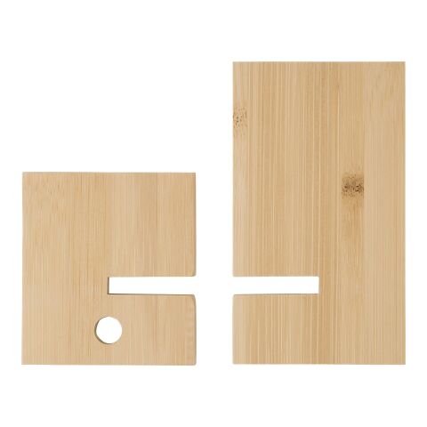 Handyhalter aus Bambus hellbraun | ohne Werbeanbringung | Nicht verfügbar | Nicht verfügbar