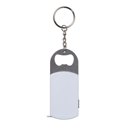 Schlüsselanhänger '3 in 1' aus Kunststoff Weiß | ohne Werbeanbringung | Nicht verfügbar | Nicht verfügbar