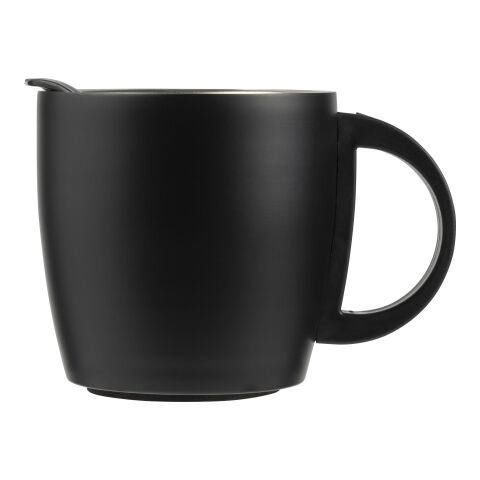 Doppelwandiger Kaffeebecher Cowboy aus Edelstahl 350 ml Schwarz | ohne Werbeanbringung | Nicht verfügbar | Nicht verfügbar