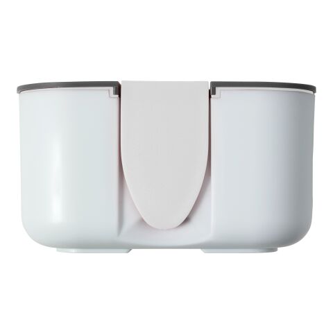 Brotdose Bob 850 ml aus Silikon und Kunststoff Weiß | ohne Werbeanbringung | Nicht verfügbar | Nicht verfügbar