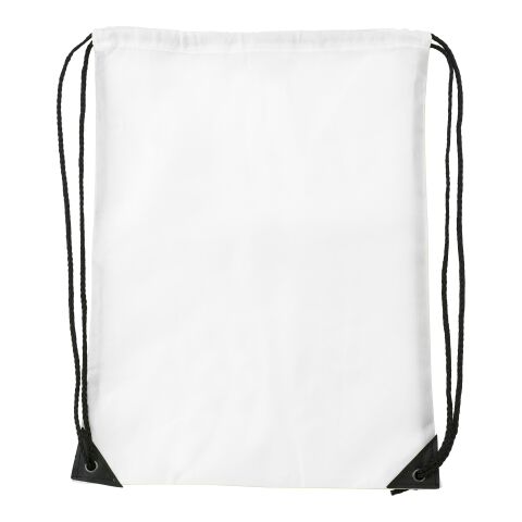 Turnbeutel &#039;Basic&#039; aus Polyester Weiß | ohne Werbeanbringung | Nicht verfügbar | Nicht verfügbar